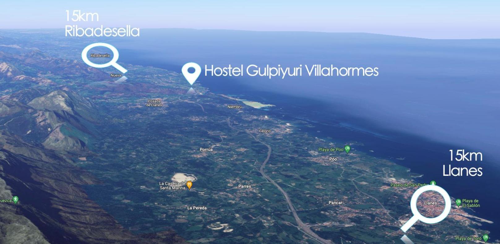 Hostel Gulpiyuri Llanes Villahormes Esterno foto